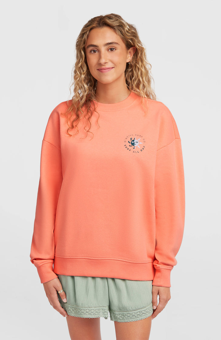 Summer Musthave Crewneck Sweatshirt | Funky Peach