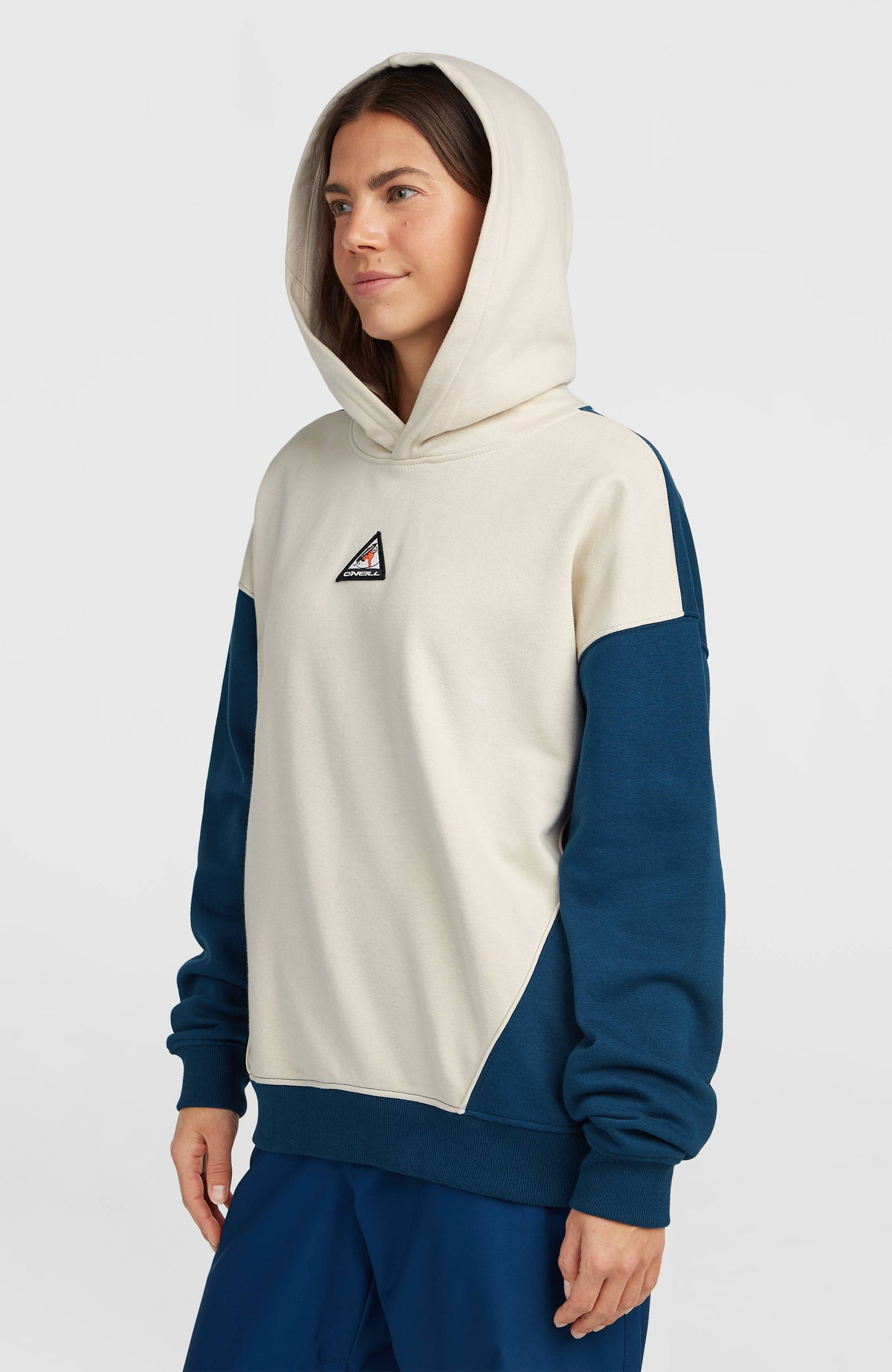 FWC'Play Hoodie | Linen White Colour Block