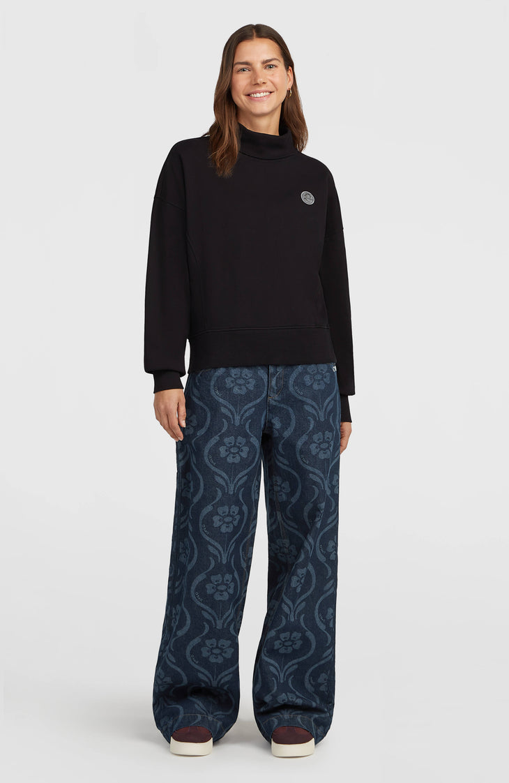 O'Riginals High-Neck Crew Sweatshirt | Black Out