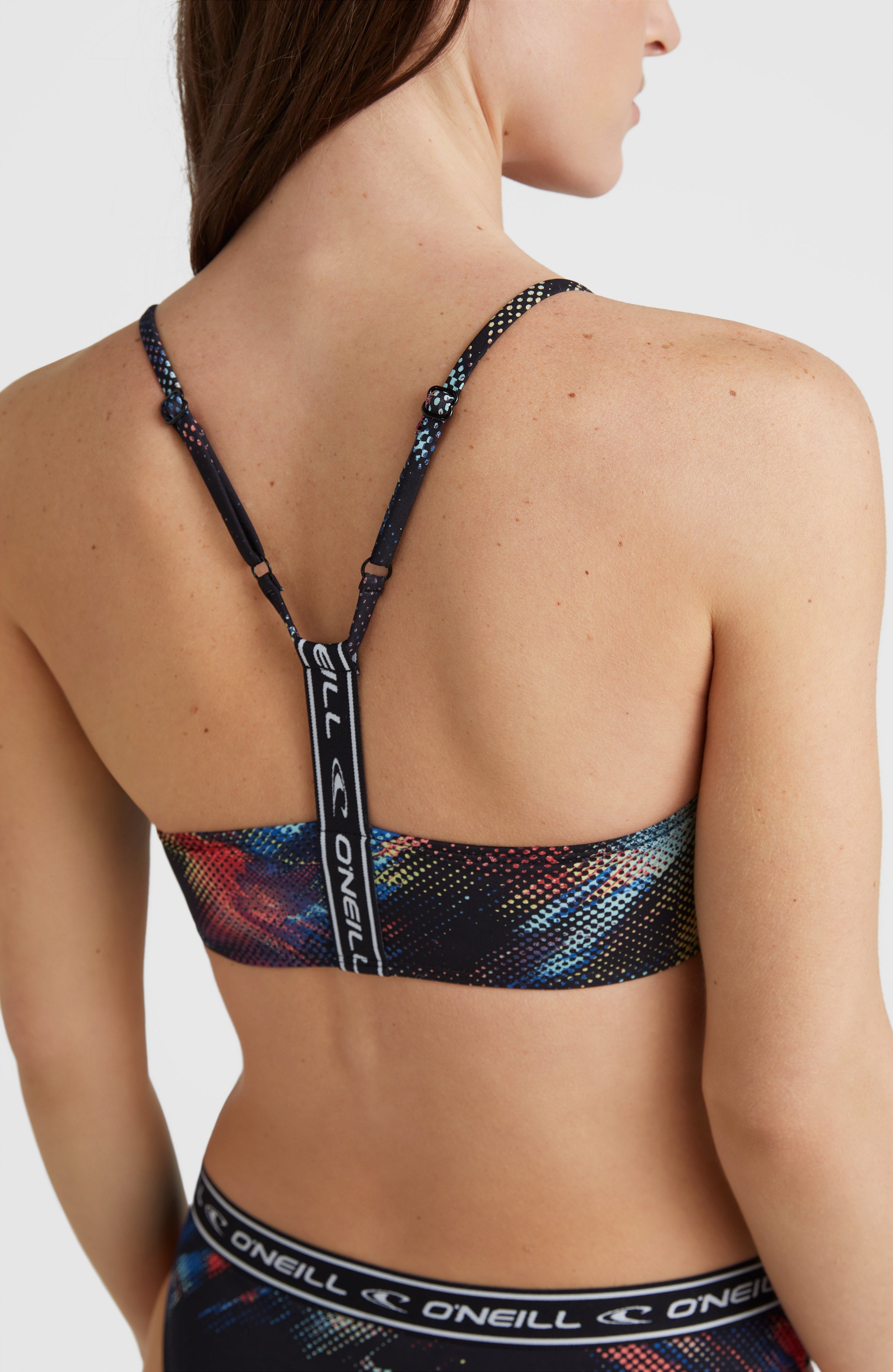 ジェニー着用☆ ☆Modern Cotton Lightly Bralett.e Sport Bralette Bikini Set | Black Future Fade – O'Neill