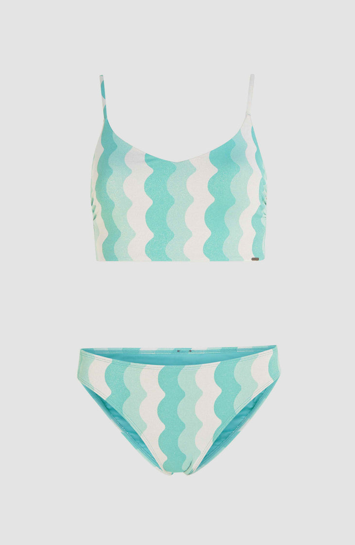 O'Neill Beach Vintage Midles Rita Bikini Set | Blue Big Waves