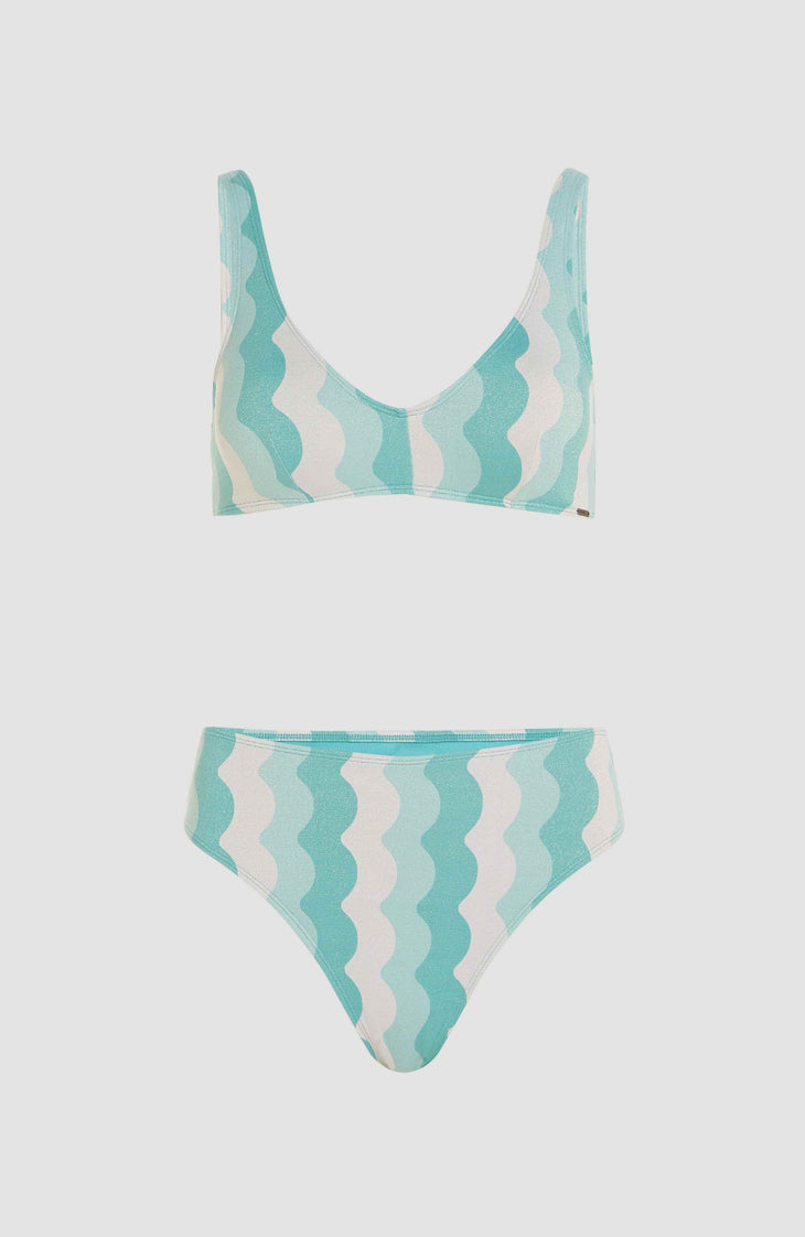 O'Neill Beach Vintage Haley Bikini Set | Blue Big Waves