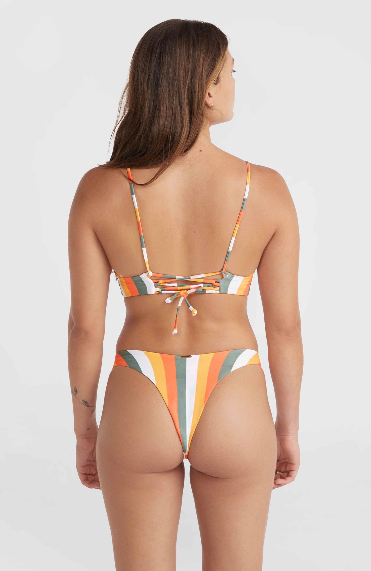 Wave Skye Bikini Set | Orange Multistripe