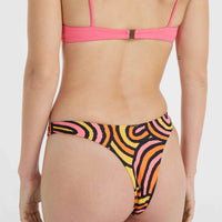 Skye Bikini Bottoms | Orange Rainbow Stripe