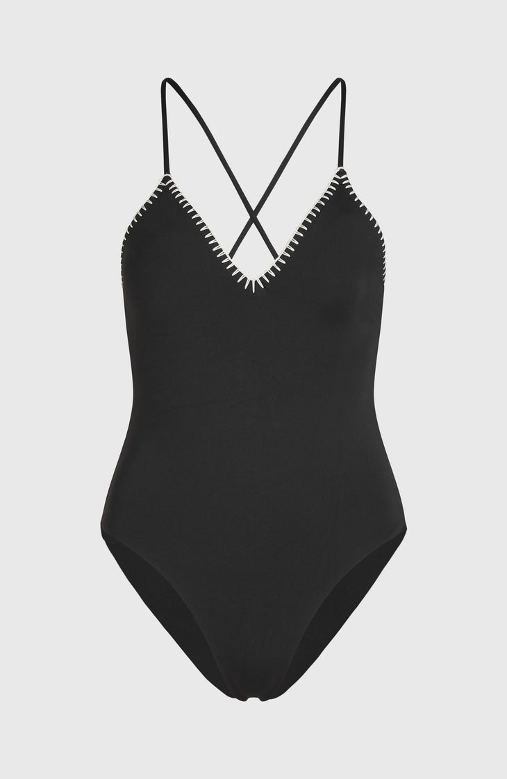 Saltwater Jaida Crochet Swimsuit | Black Out