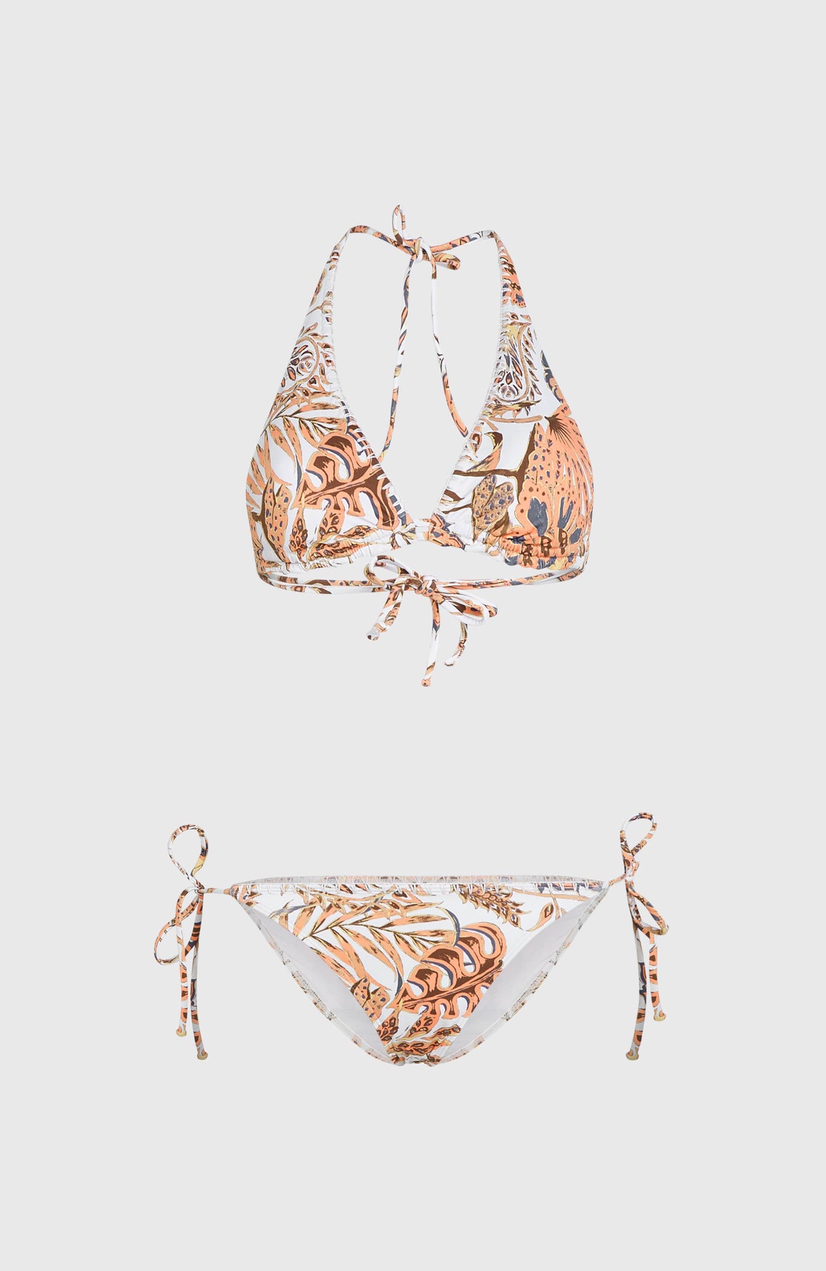 Mother Maracas Crochet Bikini Set | Orange Jungle Paisey