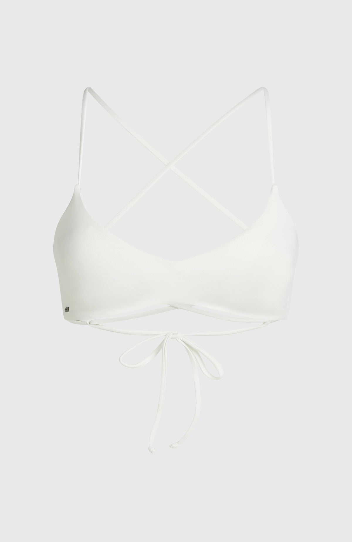 Huntington Bralette Bikini Top | Snow White