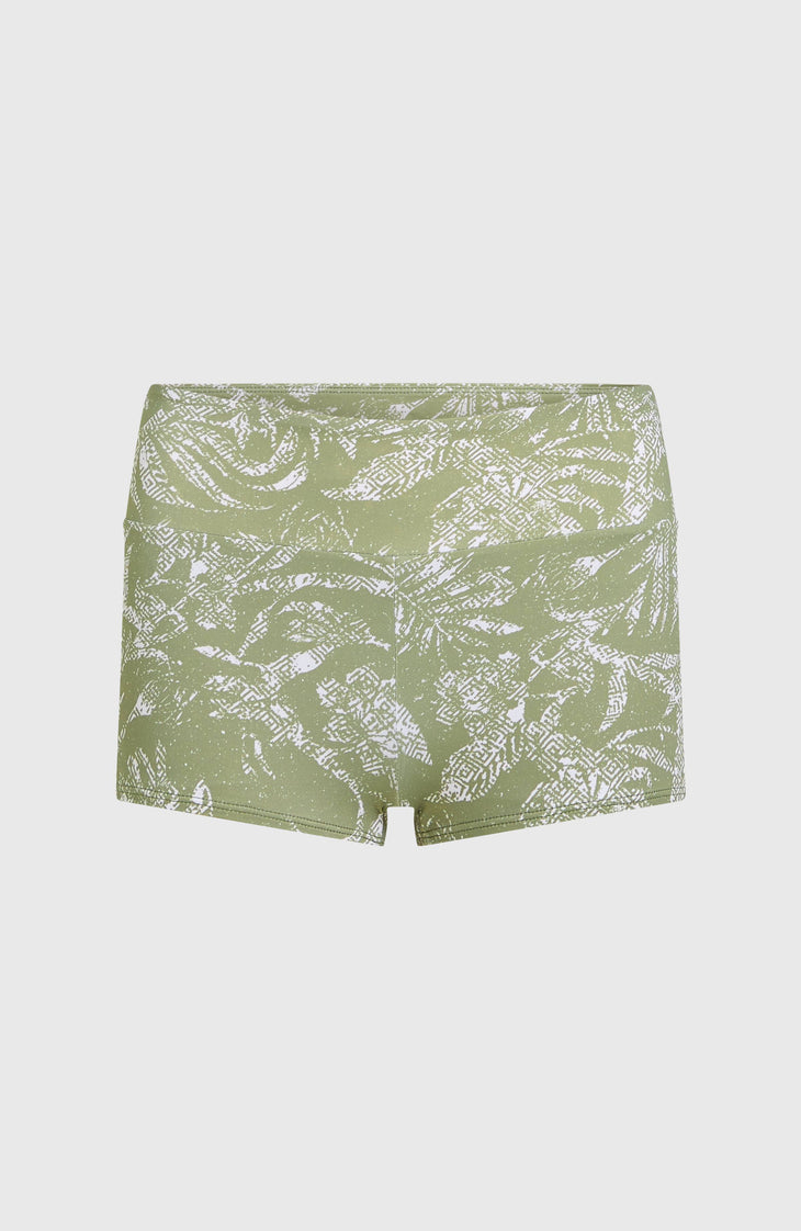 Grenada Bikini Bottoms | Green Textured Jungle