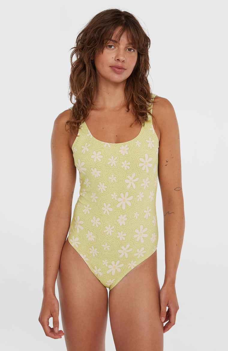 Beach Vintage Swimsuit | Green Daisyline Beach Vintage Swimsuit | Green Daisyline