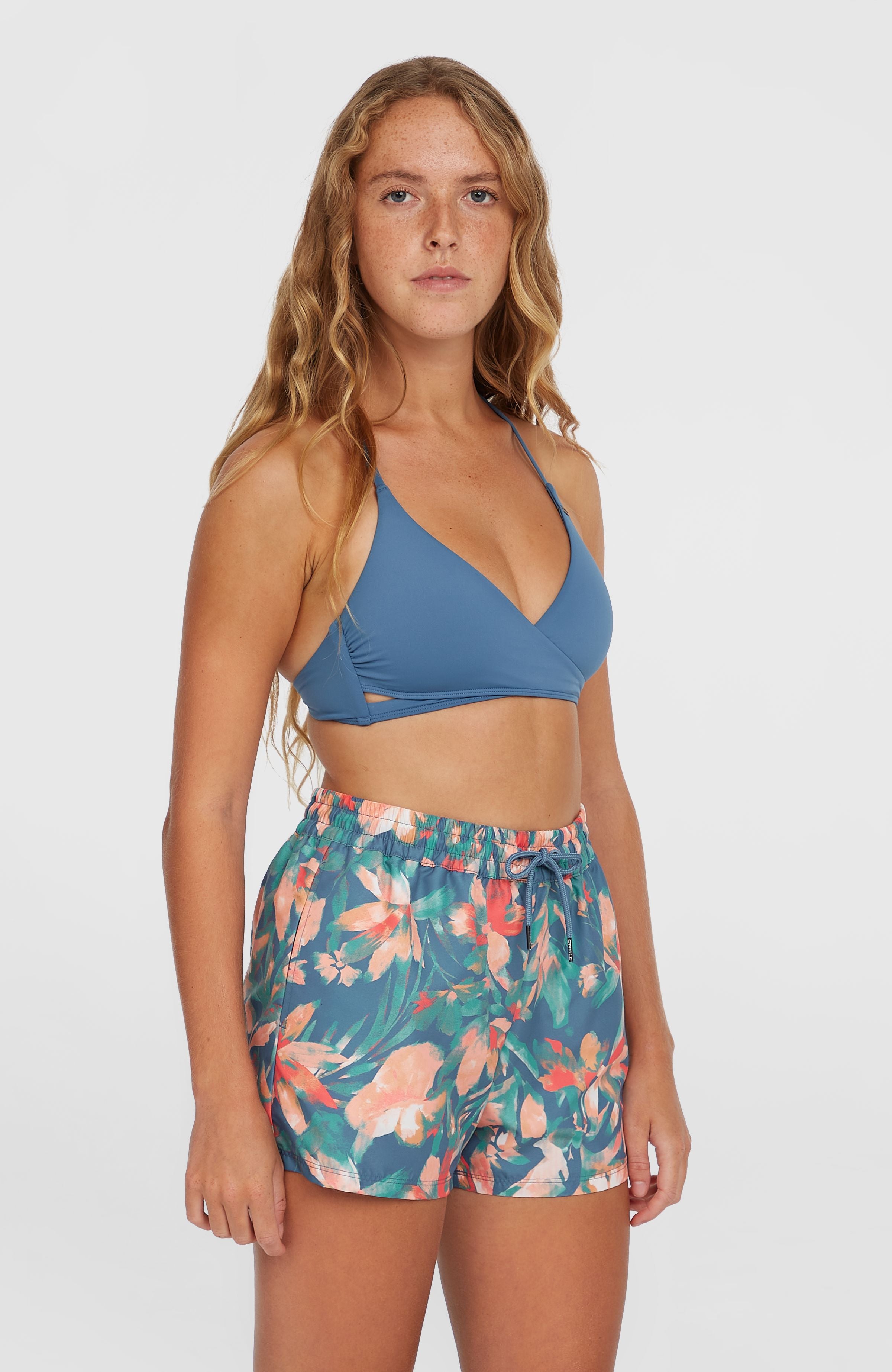 O'Neill Essentials 12 Print Boardshort Damen 2025 – Blue Painted Tropics, Bequem Und Schnell Trocknend