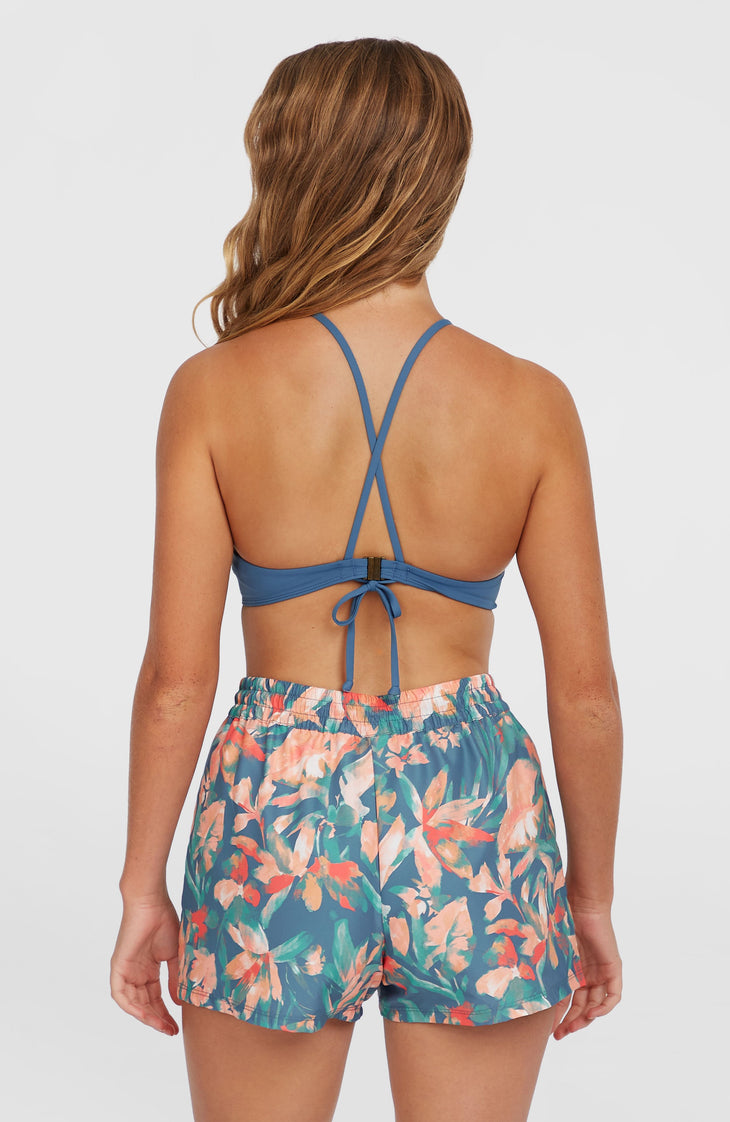 Essentials Print 12'' Swim Shorts | Blue Painted Tropics