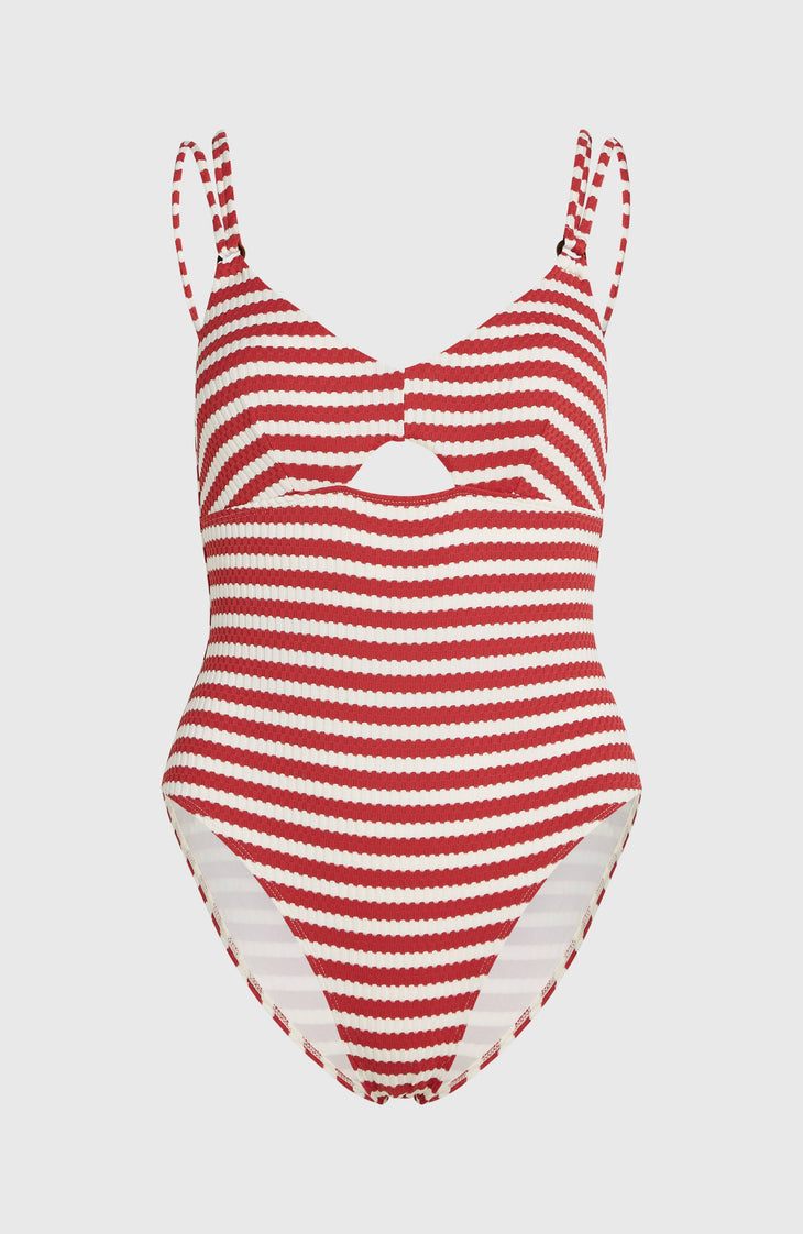 O'Riginals Swimsuit | White/Red Originals Stripe