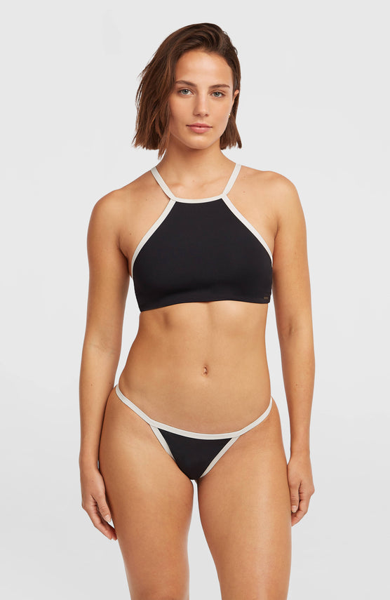 3X Faster-Drying High-Neck Bikini Set | Black Out