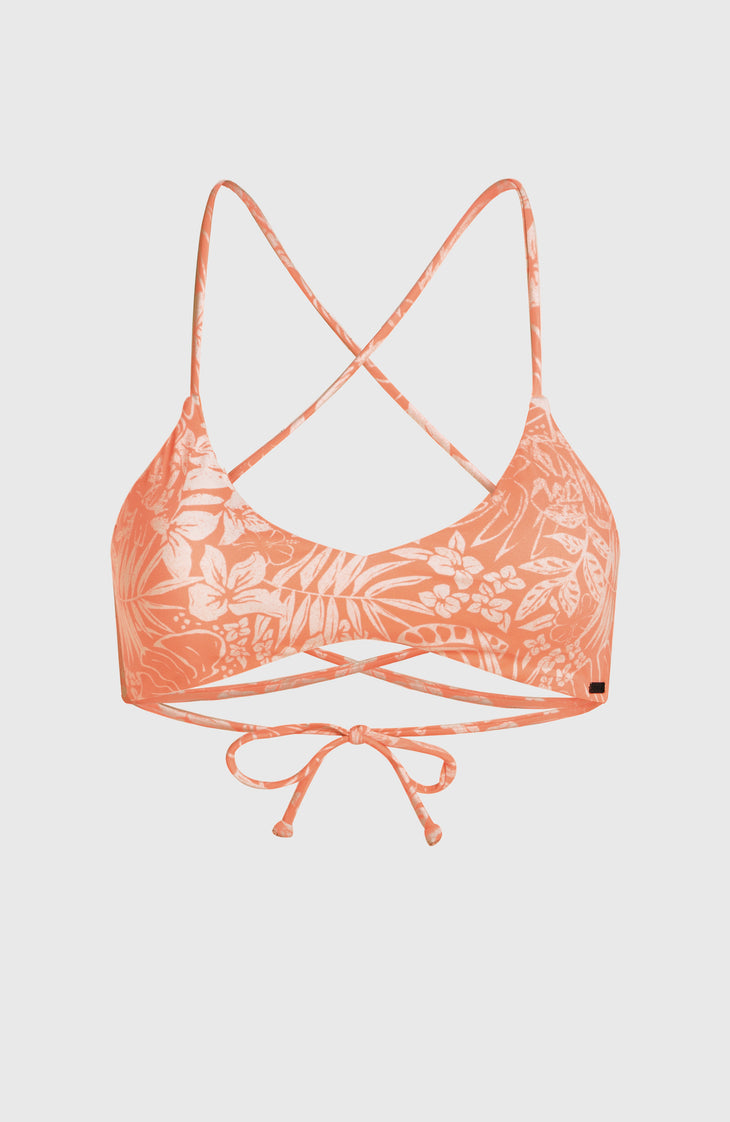 Huntington Bralette Bikini Top | Peach Island Sky