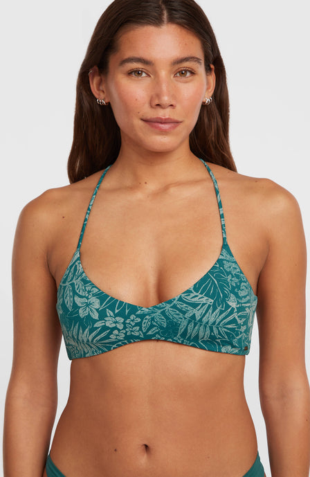 Huntington Bralette Bikini Top | Green Island Sky