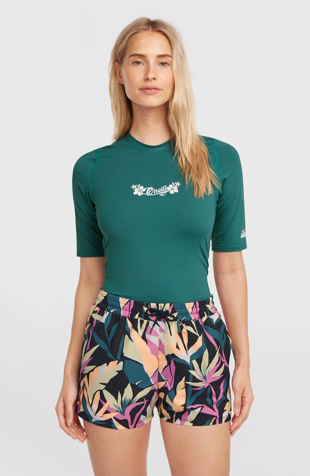 Essentials 12'' All-Over Print Swimshorts | Black Wmns Tropicana