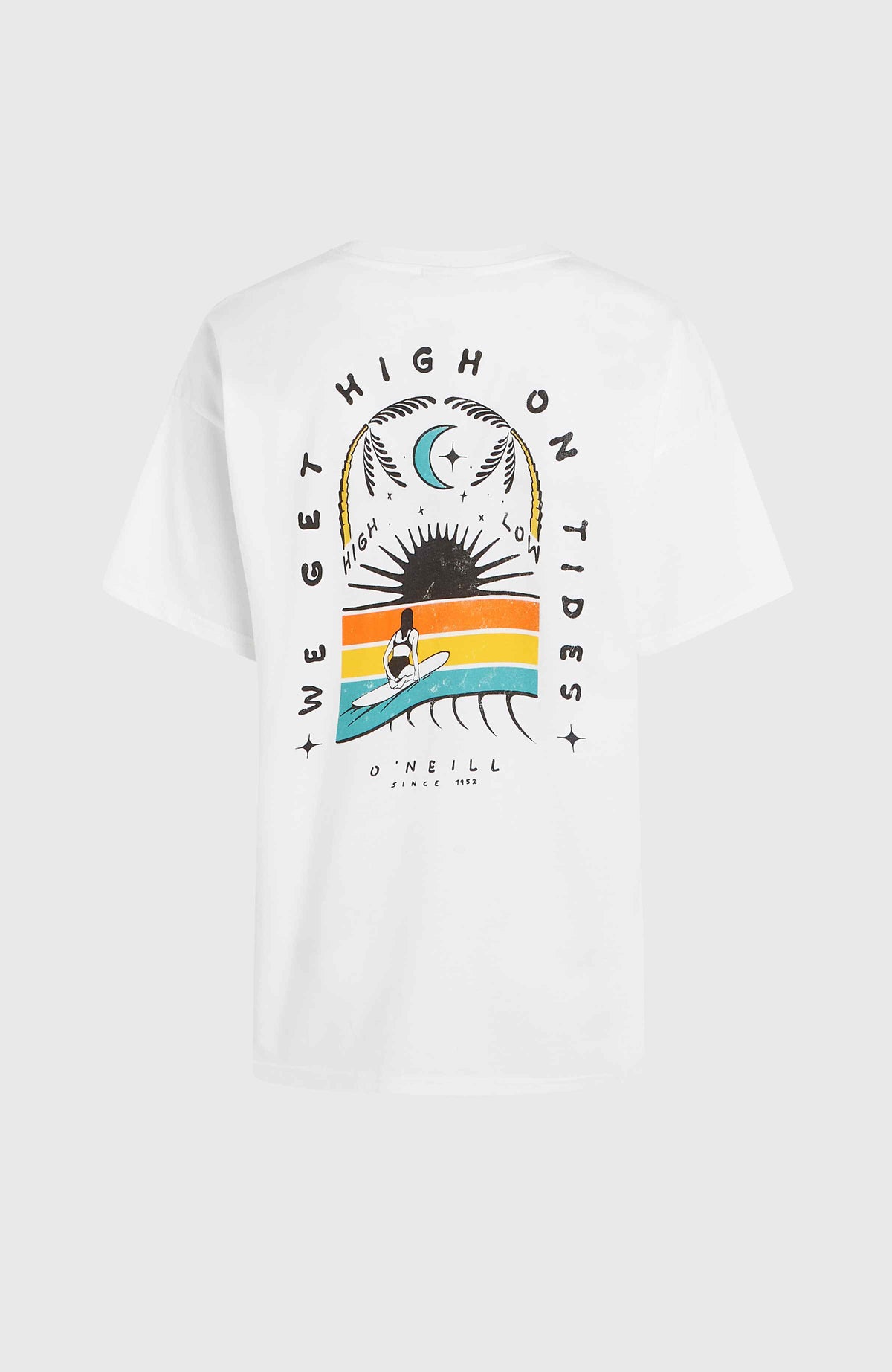O'Neill Beach Vintage High On Tides T-Shirt | Snow White