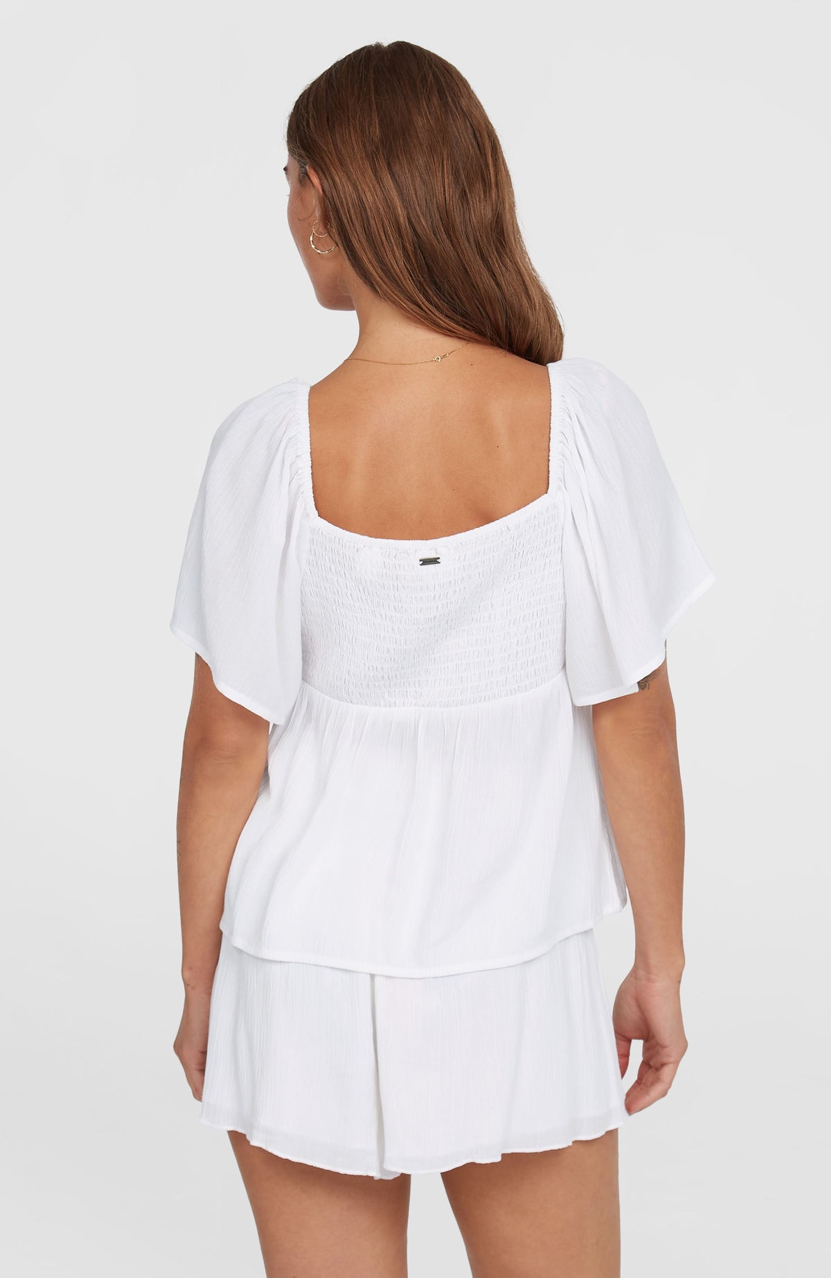Huges Woven Top | Snow White