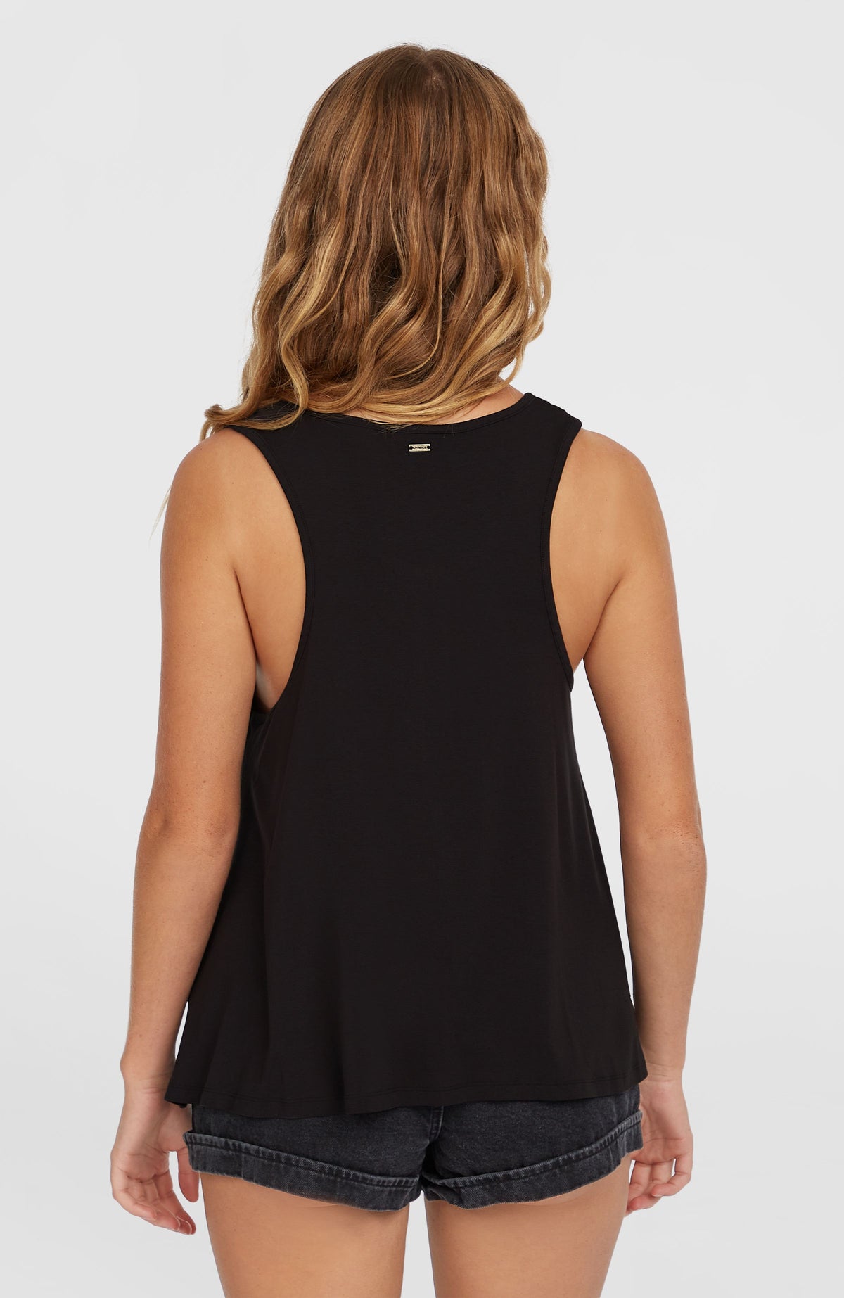 Essentials Tokeena Embroidery Tank | Black Out