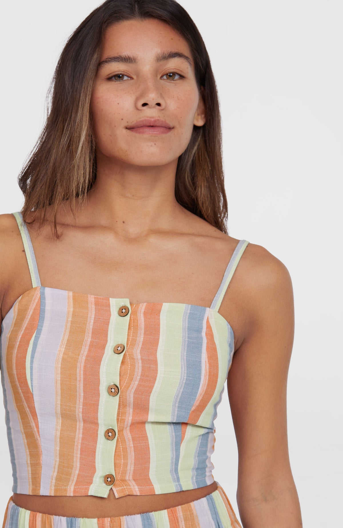 Beach Vintage Cropped Top | Vintage Stripe
