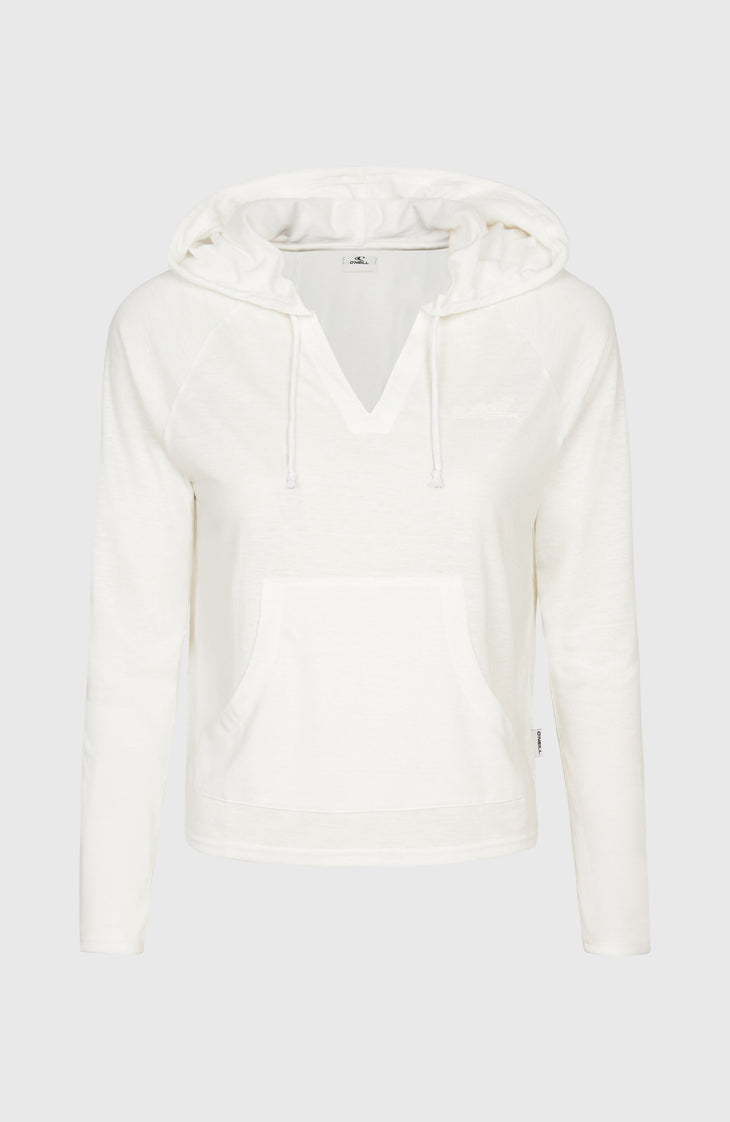 Essentials Long Sleeve Hoodie | Snow White