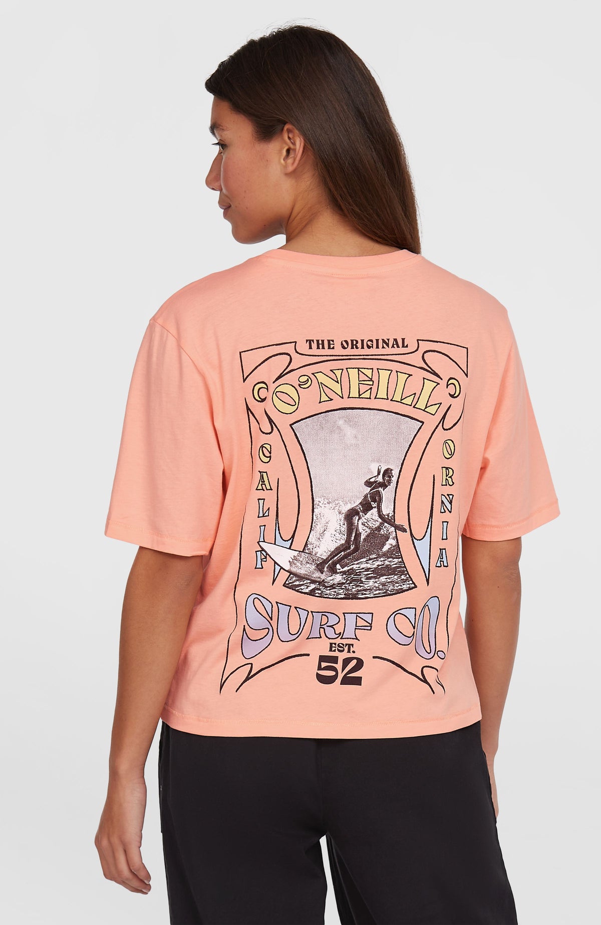 Summer Musthaves Back Print T-Shirt | Coral Pop