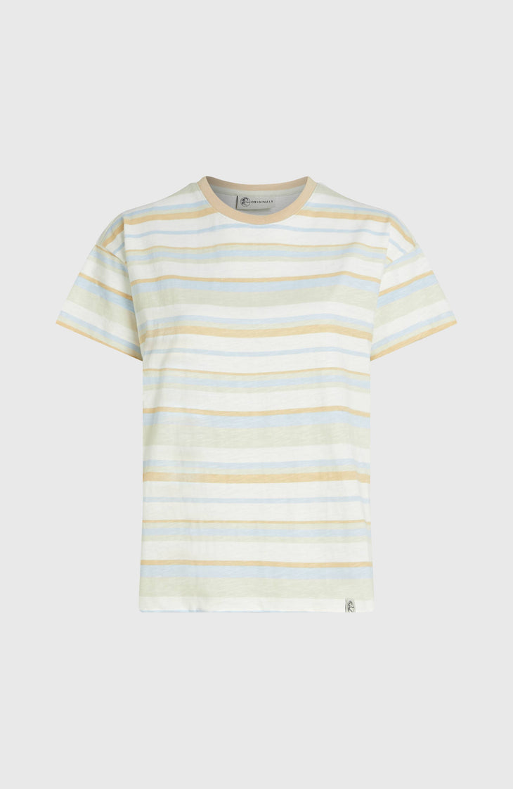O'Riginals Boxy Stripe T-Shirt | Blue Originals tee stripe