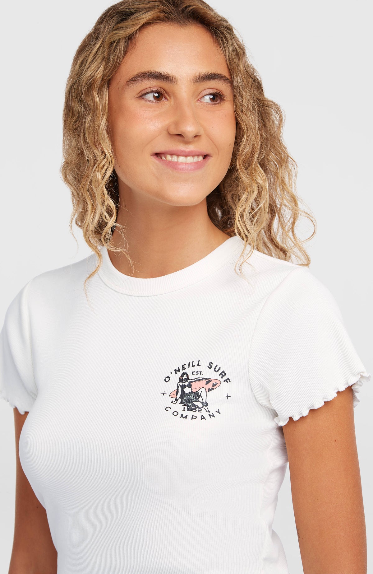 O'Neill Rib T-Shirt | Snow White