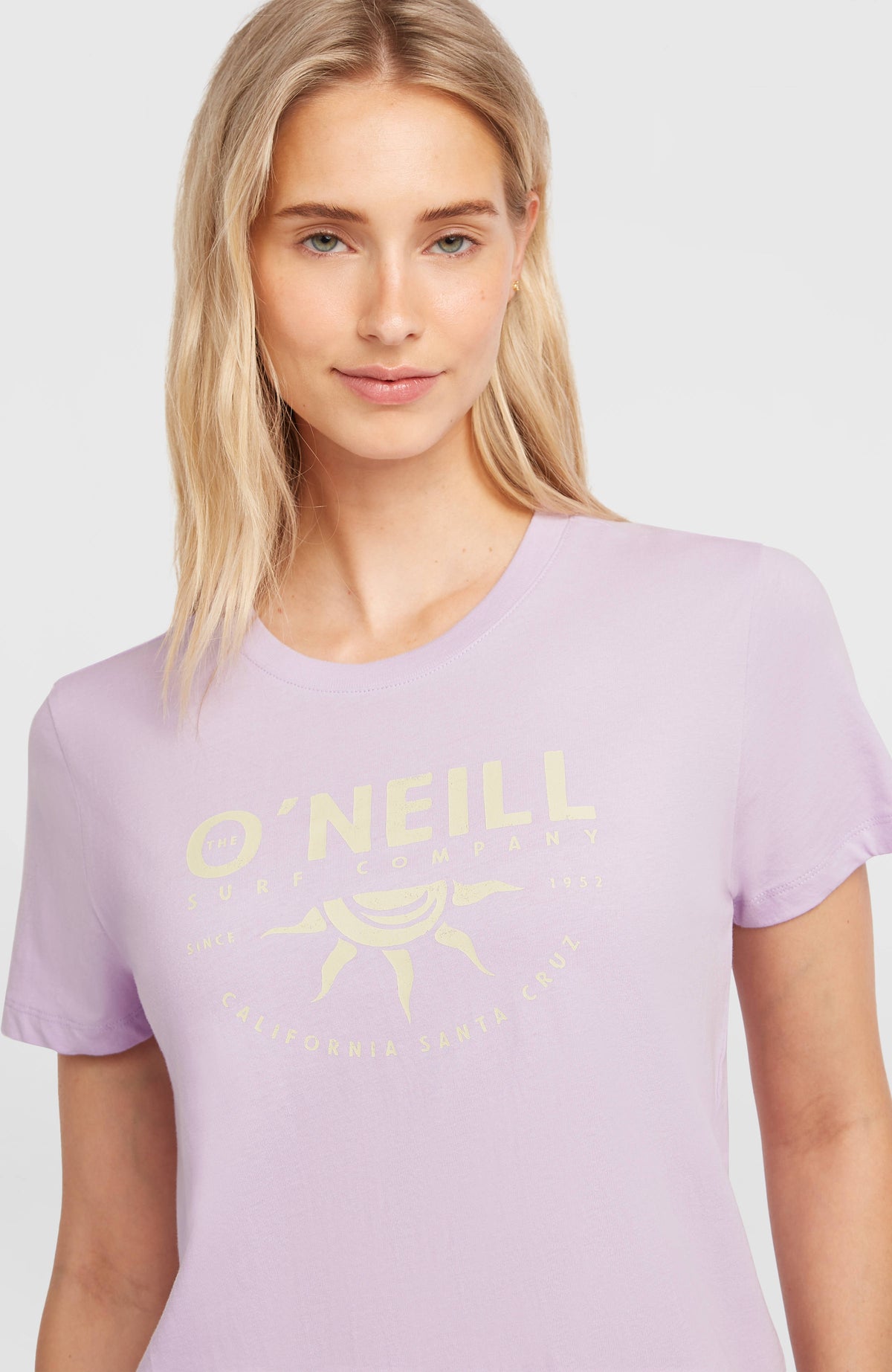 Front Print T-Shirt | Pale Lavender