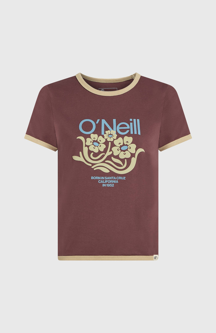 O'Riginals Front-Print T-Shirt | Purple Gray