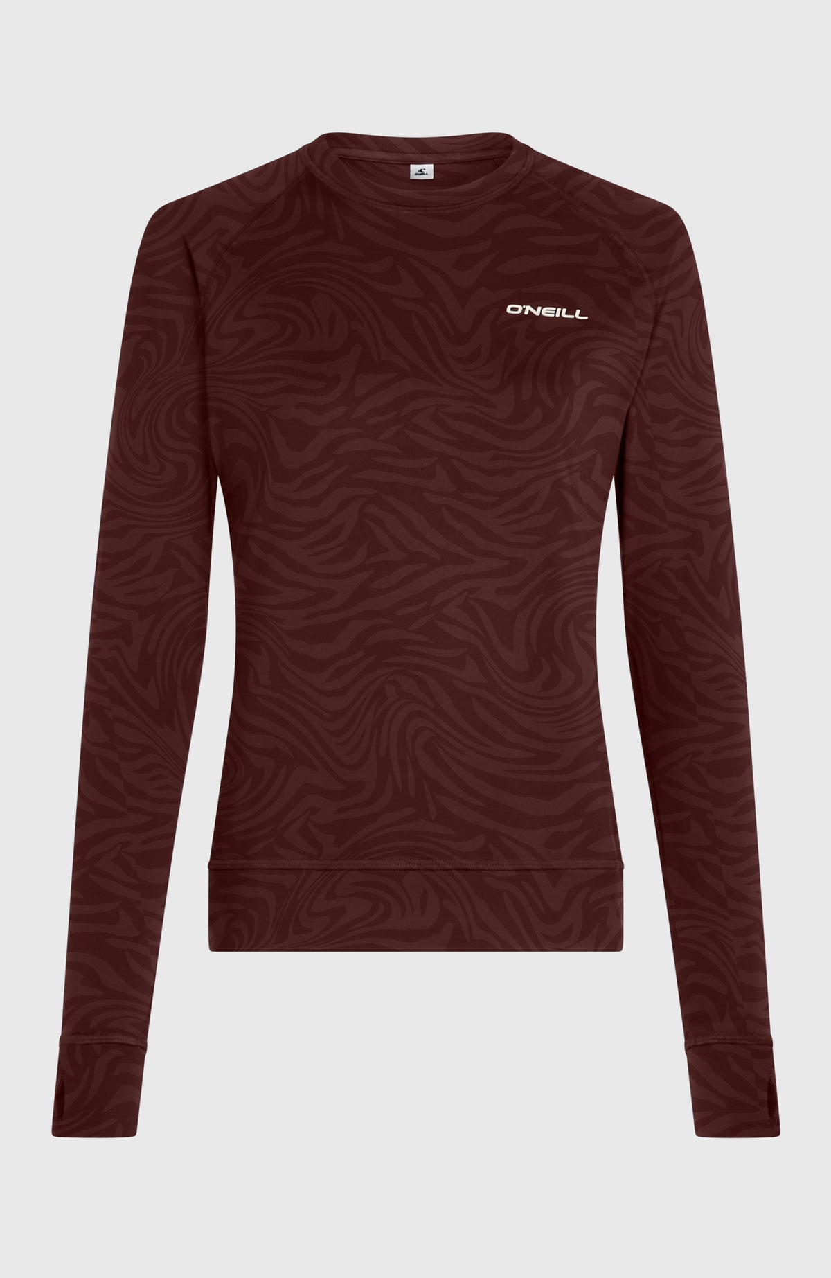 Baselayer Top | Purple Grey Swirl Zebra