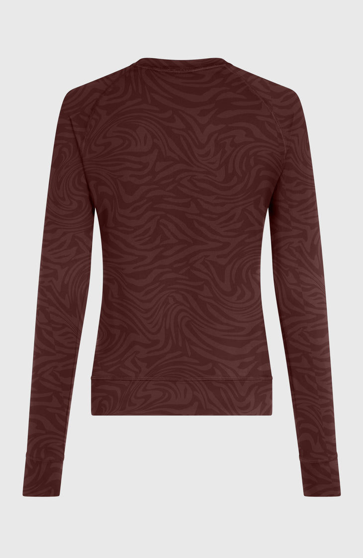 Baselayer Top | Purple Grey Swirl Zebra