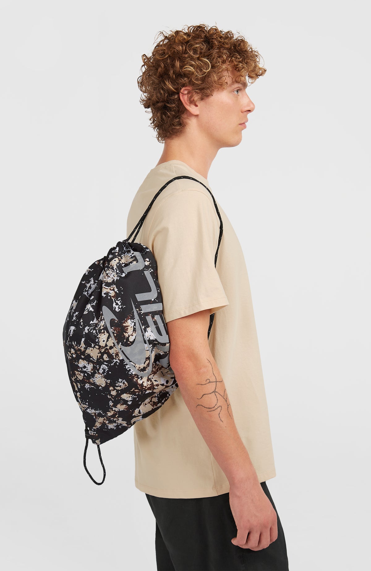 Gym Sack | Black/Beige Quarry