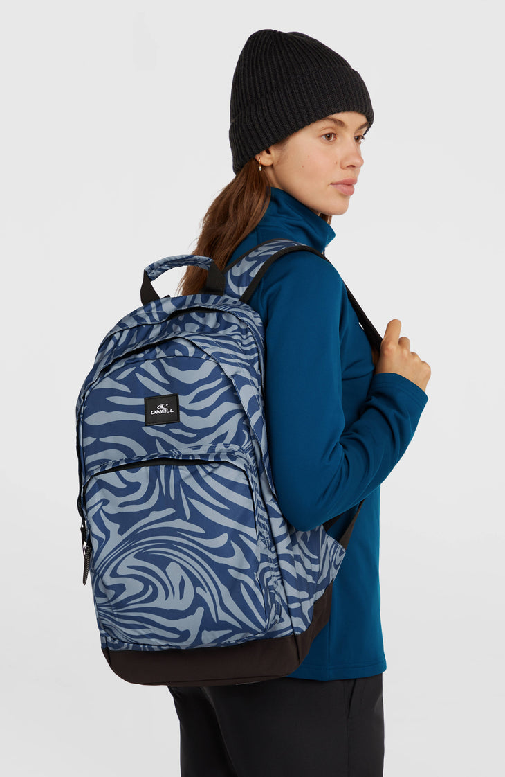 O'Neill Santa Cruz Backpack | Blue Swirl Zebra