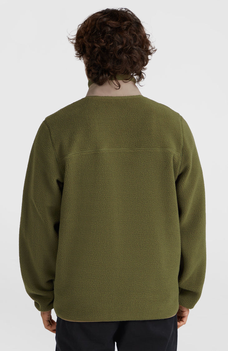 High-Pile Full-Zip Fleece | Forest Night