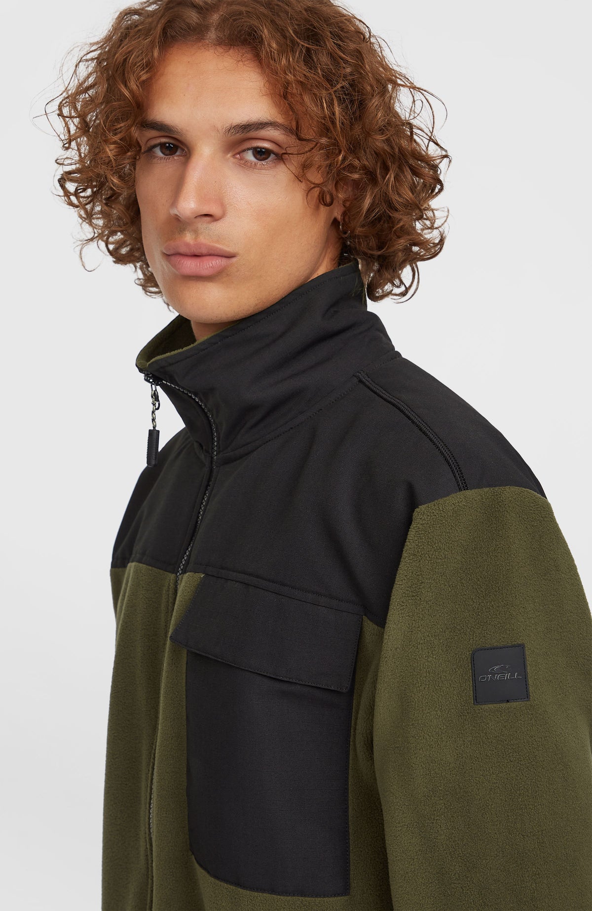 Utility Polartec® 200 Full-Zip Fleece | Forest Night Colour Block