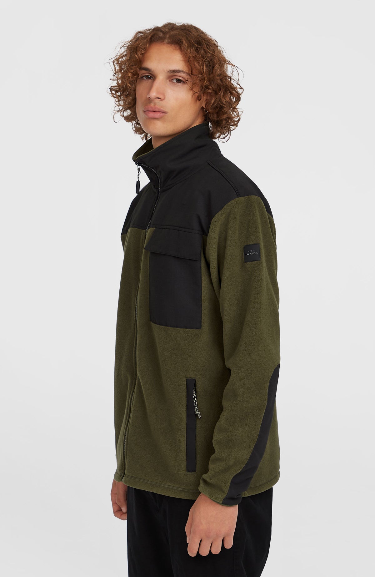 Utility Polartec® 200 Full-Zip Fleece | Forest Night Colour Block