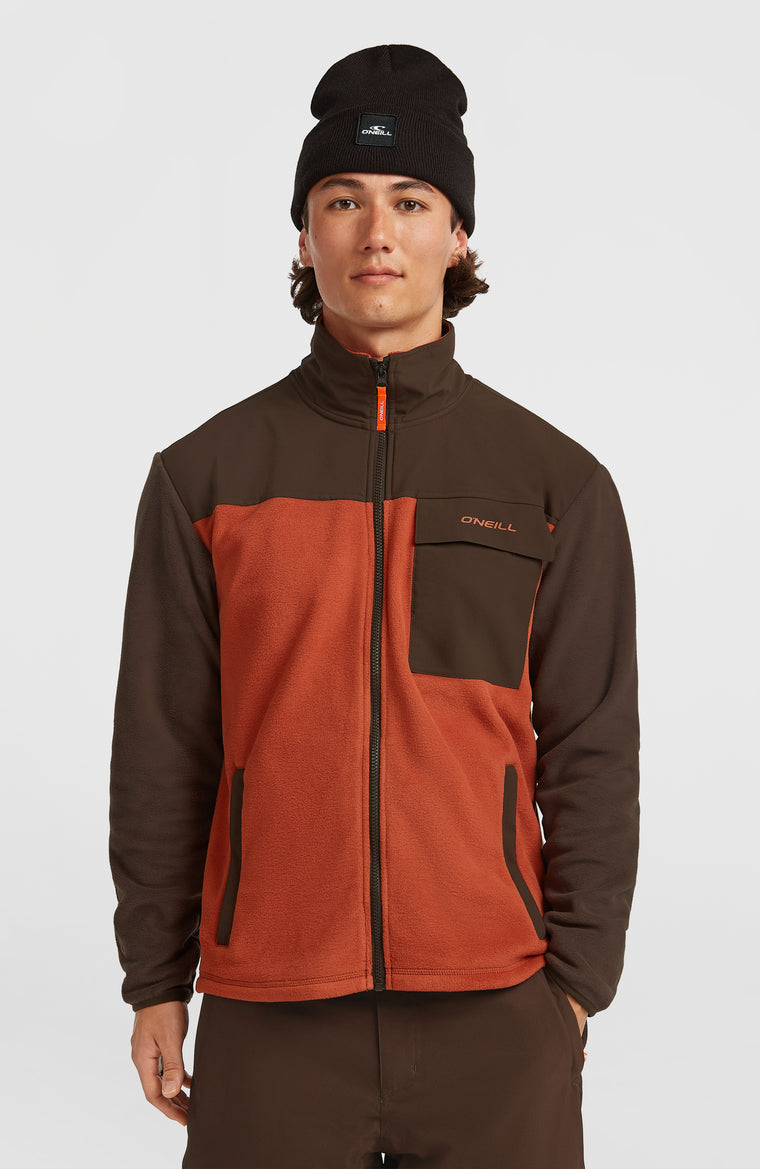 FWC'Peak Polartec® Fleece | Coffee Bean Colour Block FWC'Peak Polartec® Fleece | Coffee Bean Colour Block