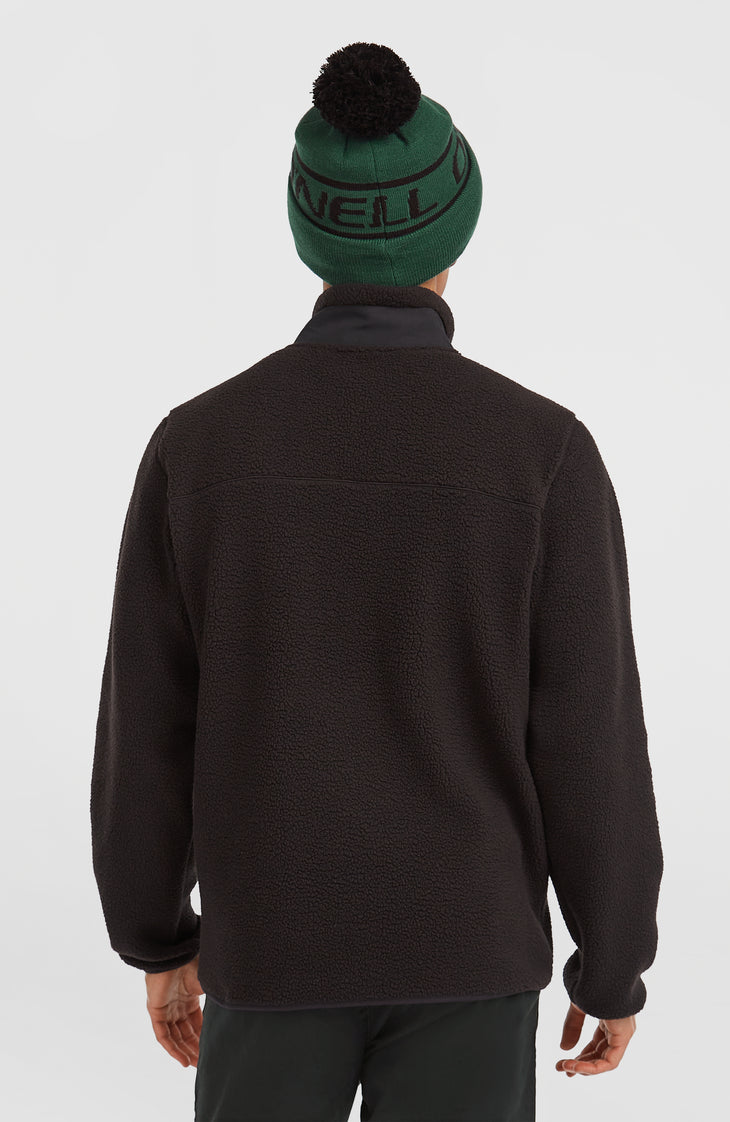 Must-Have High-Pile Full-Zip Fleece | Black Out