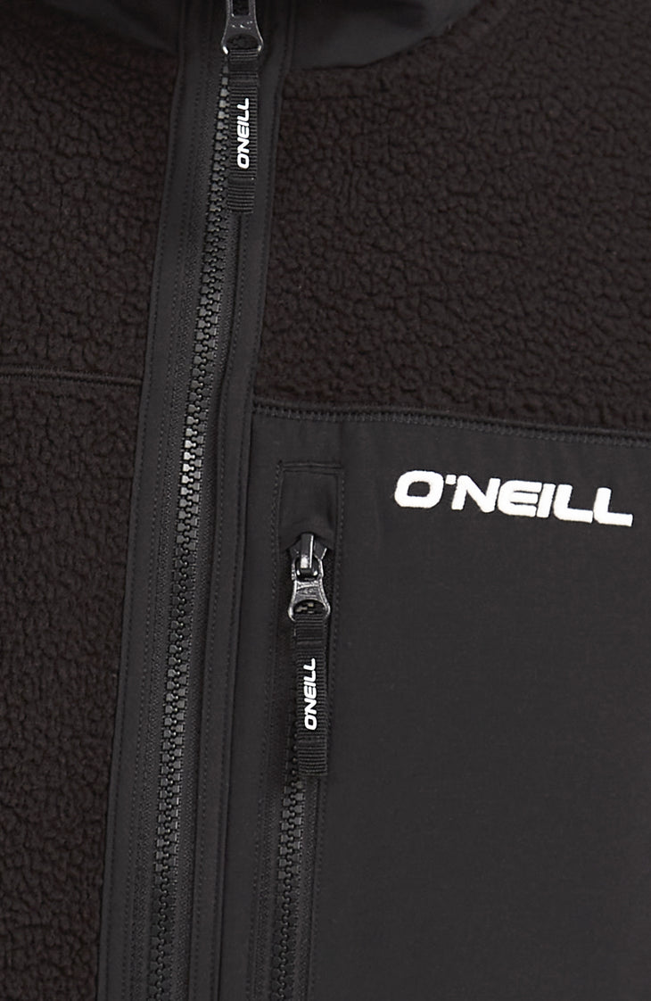 Must-Have High-Pile Full-Zip Fleece | Black Out