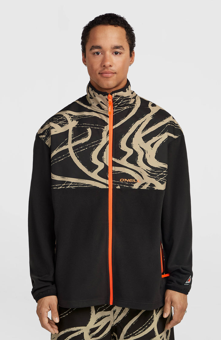 FWC'Play Polartec® Full-Zip Hyperfleece | Beige Snowtracks