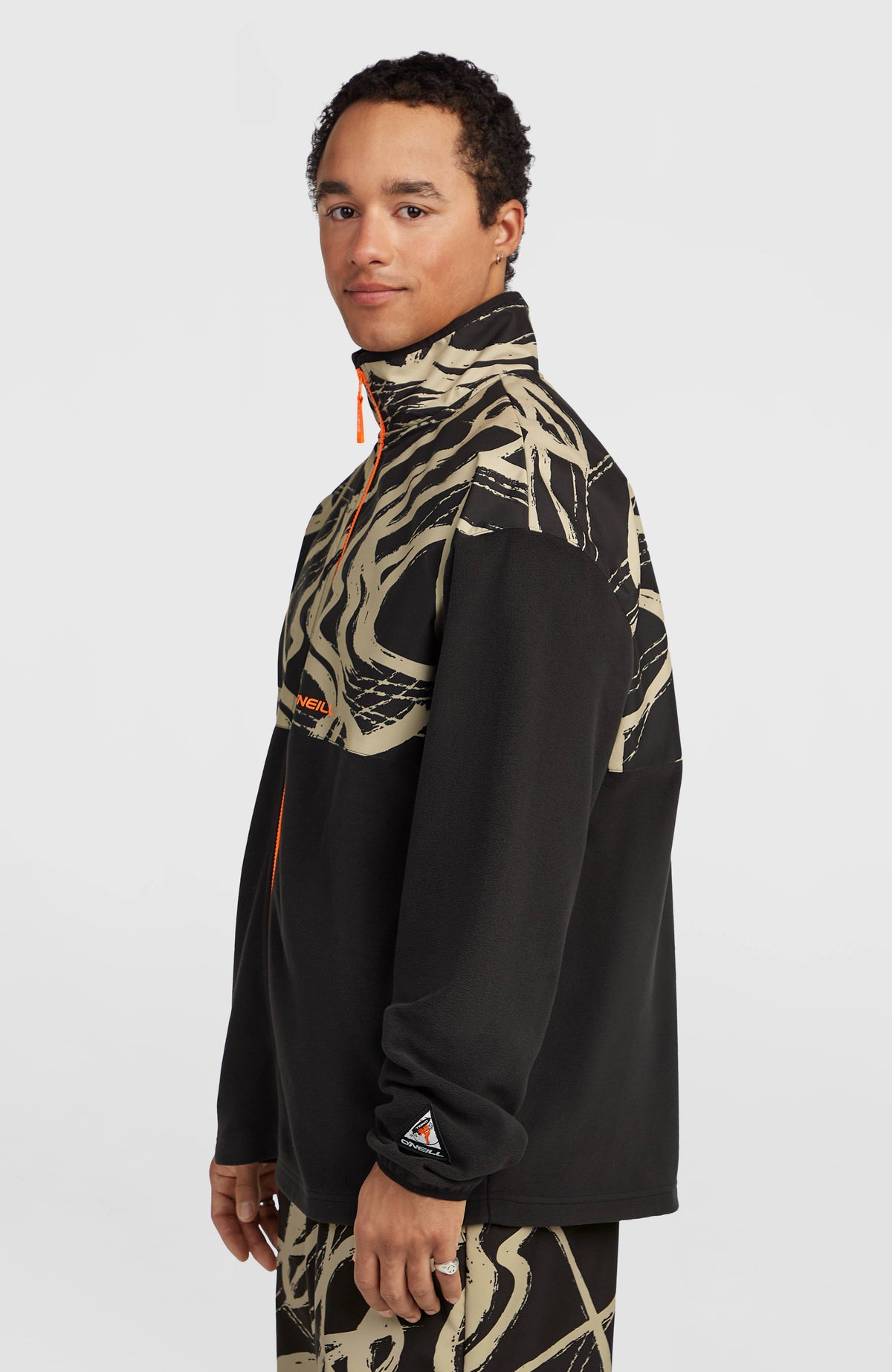 FWC'Play Polartec® Full-Zip Hyperfleece | Beige Snowtracks