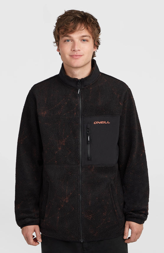 Must-Have High-Pile Full-Zip Fleece | Black Basalt