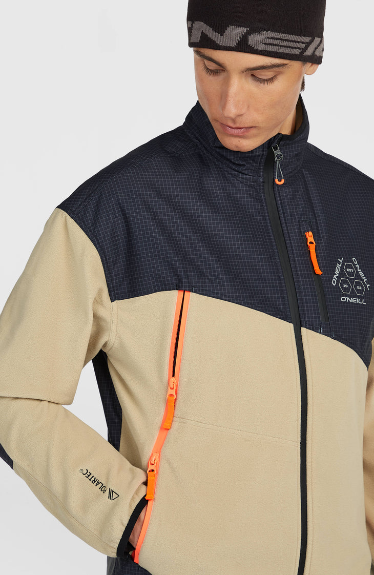 FWC'Peak Polartec® Fire Full-Zip Hyperfleece | Olive Blush Colour Block