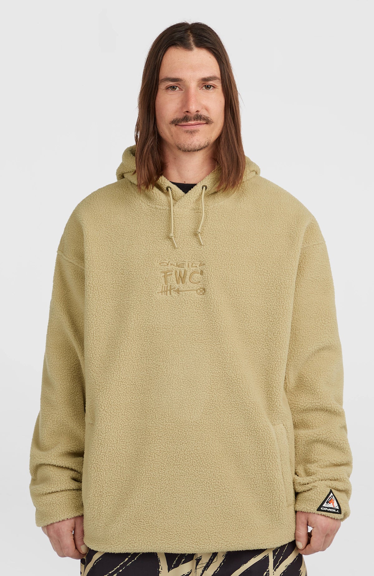 FWC'Play High-Pile Fleece Hoodie | Olive Blush