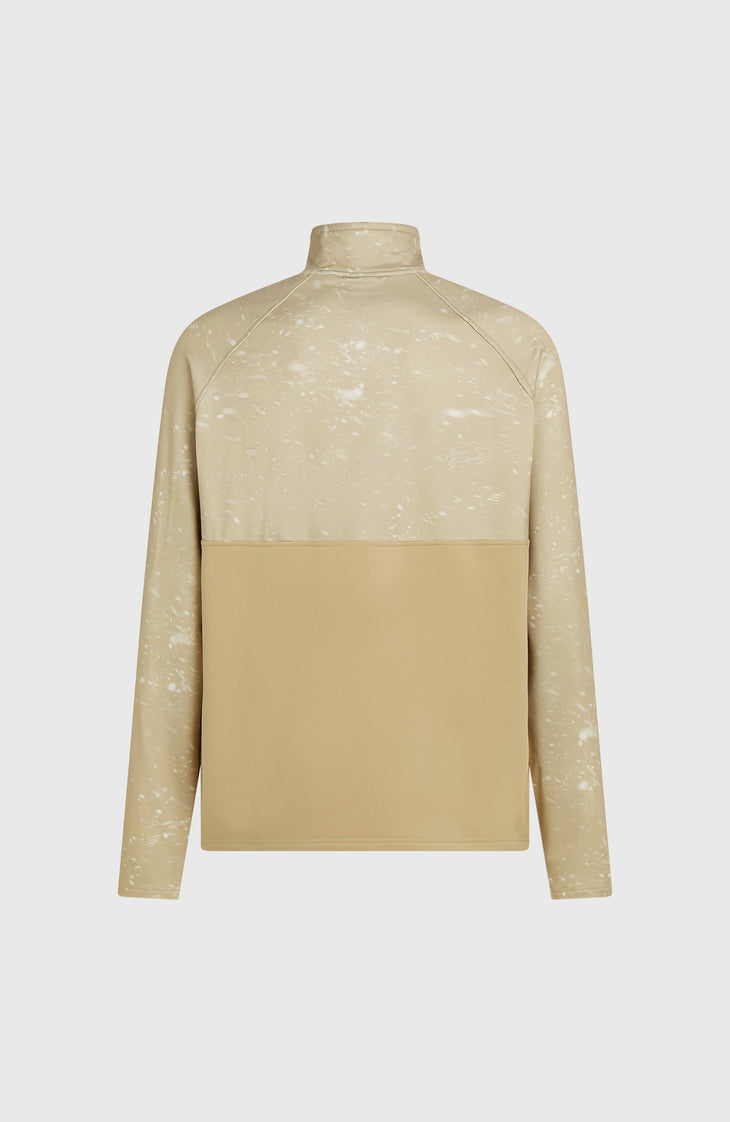 FWC'Cruz Printed Half-Zip Fleece | Beige Snow Storm