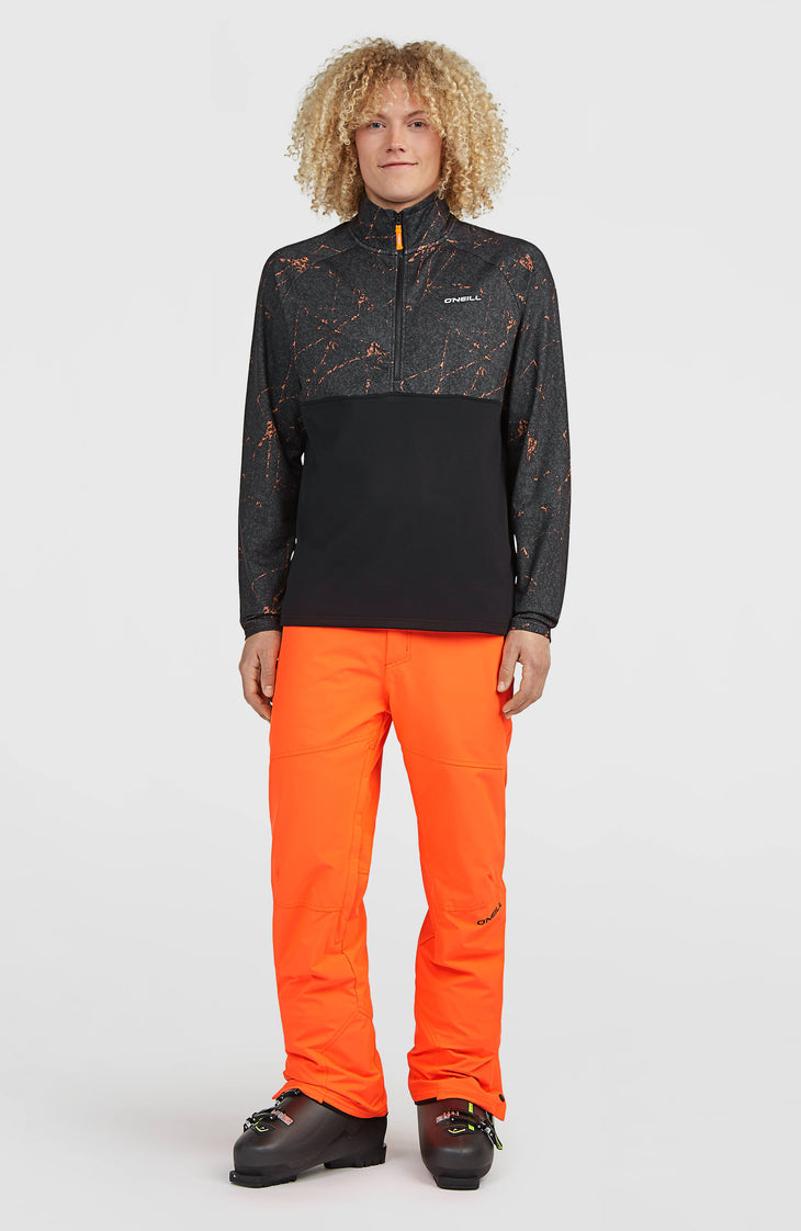 FWC'Cruz Printed Half-Zip Fleece | Black Basalt