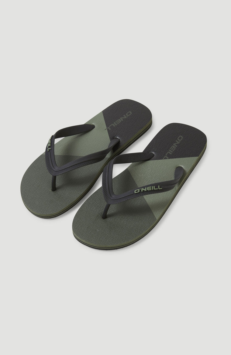 Profile Colour Block Sandals | Deep Lichen Green Colour Block Profile Colour Block Sandals | Deep Lichen Green Colour Block