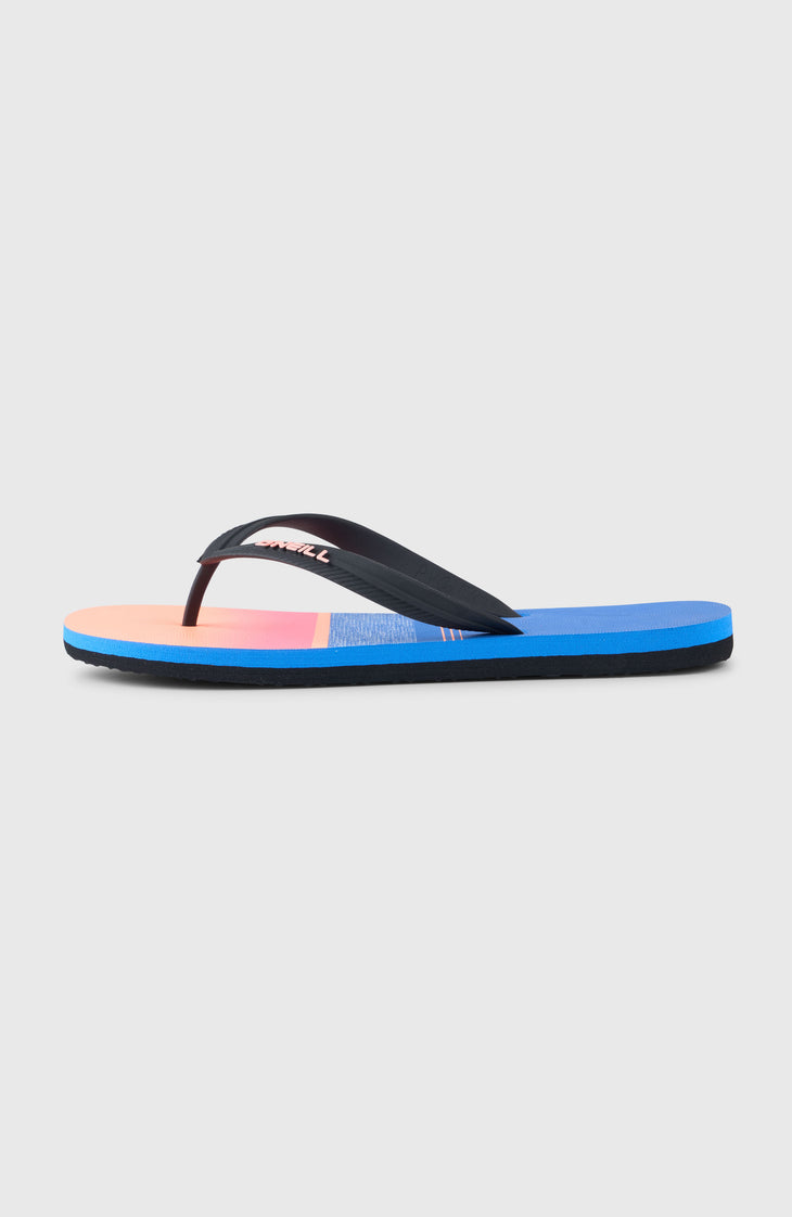 Profile Graphic Sandals | Blue Gradient Stripe
