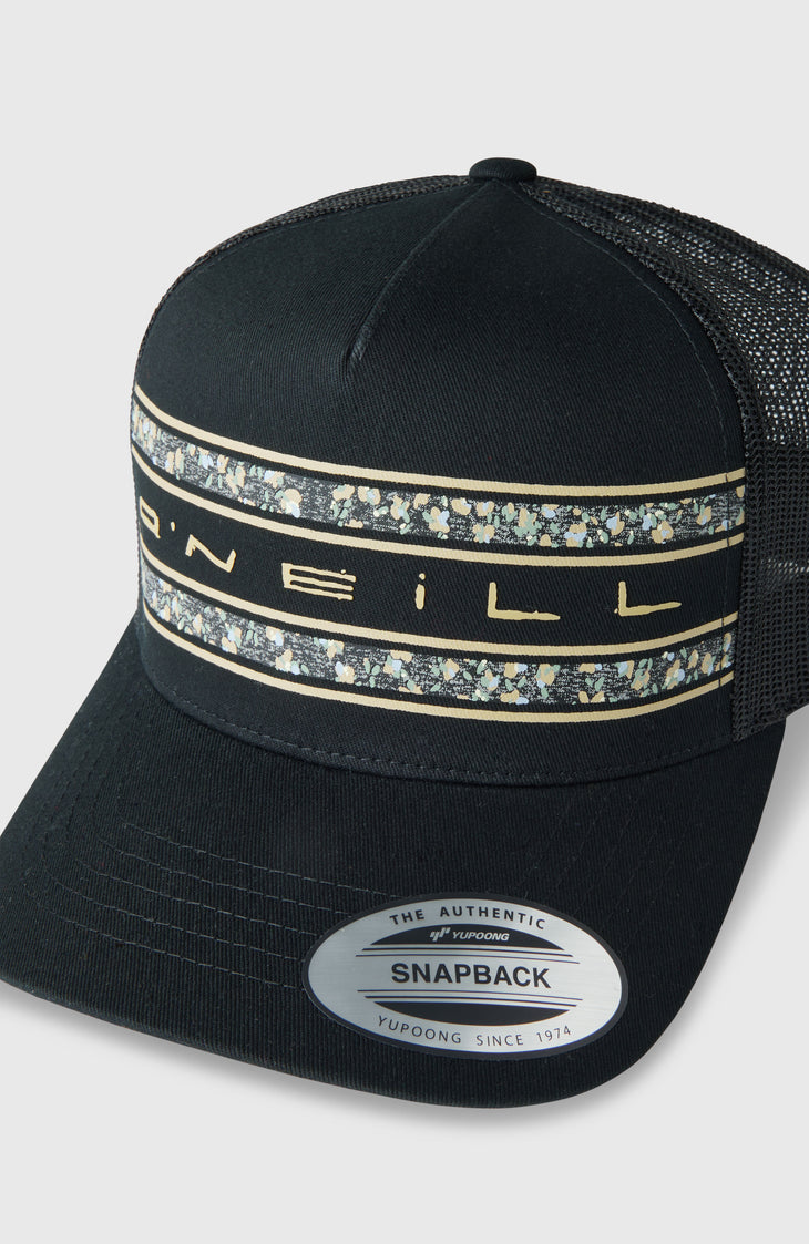 O'Neill Flower Trucker Cap | Black Out